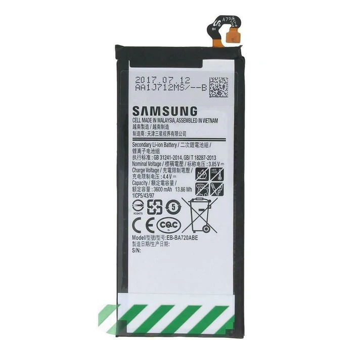 Samsung EB-BA720ABE Μπαταρία Αντικατάστασης 3600mAh για Galaxy J7 2017