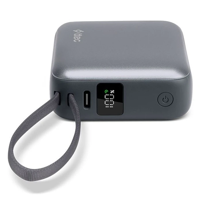 ttec ReCharger Mini LCD 10.000mAh PD 20W Powerbank (2BB231GR) (TTEC2BB231GR)