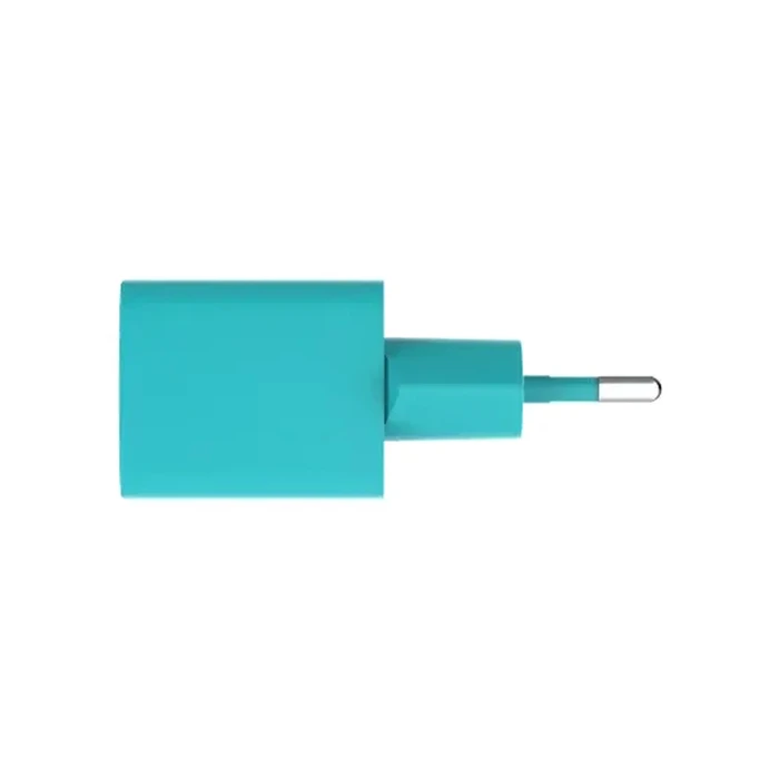 ttec SmartCharger GAN 45W PD Travel Fast Charger+ USB-C - USB-C 3A Cable Neon Blue (2SCG45CNM) (TTEC2SCG45CNM)