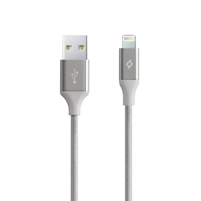 TTEC AlumiCable Καλώδιο Φόρτισης και Συγχρονισμού Lightning Silver