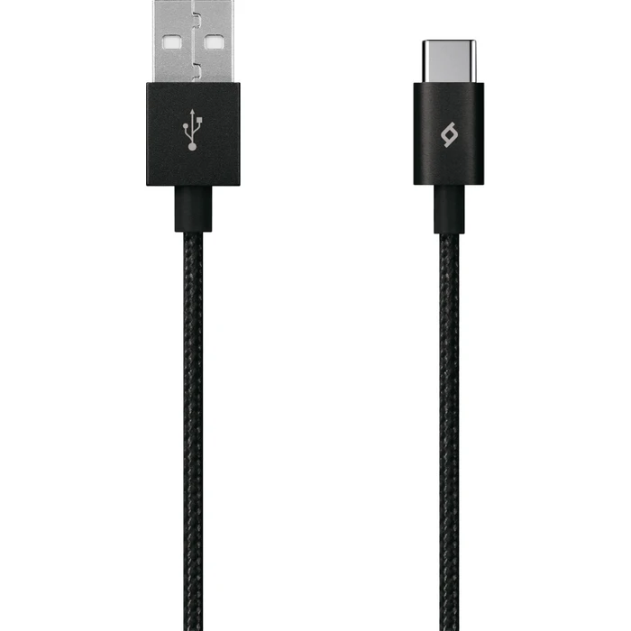 TTEC Καλώδιο Φόρτισης και Δεδομένων AlumiCable Type C 2.0 Black 1.20 m
