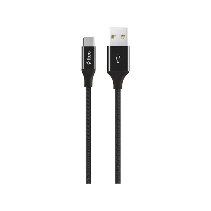 USB Cables TTEC AlumiCable Type C 2.0 Charge Data Cable Black 1.20 m