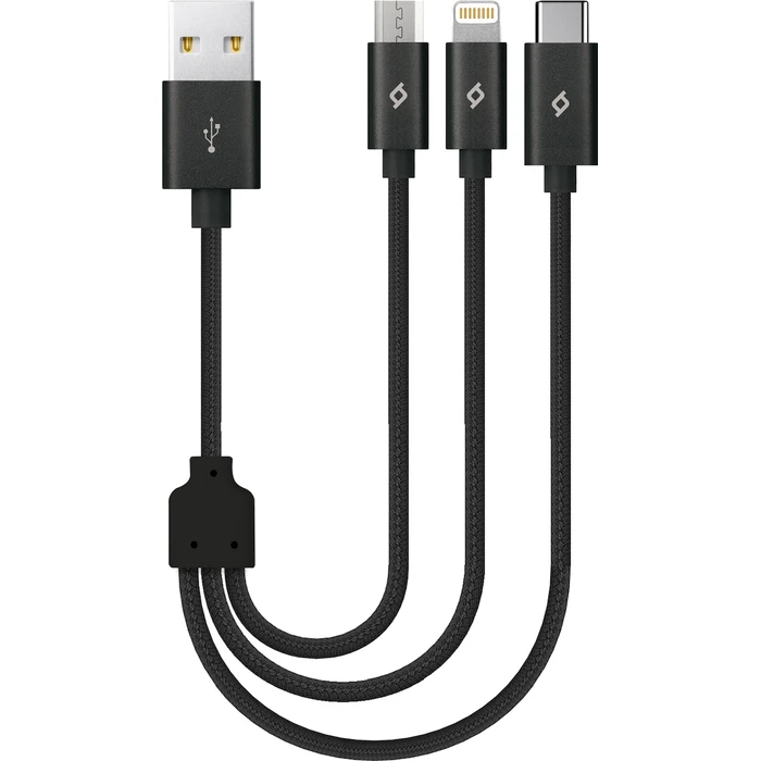 TTEC Καλώδιο Φόρτισης Alumicable Mini Trio 30 cm 2DK31