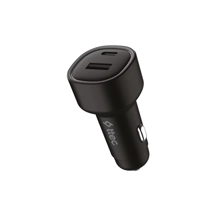 ttec SmartCharger Duo PD 48W In car Fast Charger USB-C+USB-A (2CKP02S) (TTEC2CKP02S)