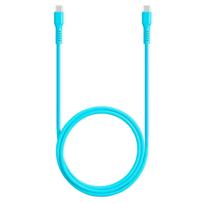 TTEC Type-C to Type-C 60W Fast Charge Cable Neon Blue 120cm