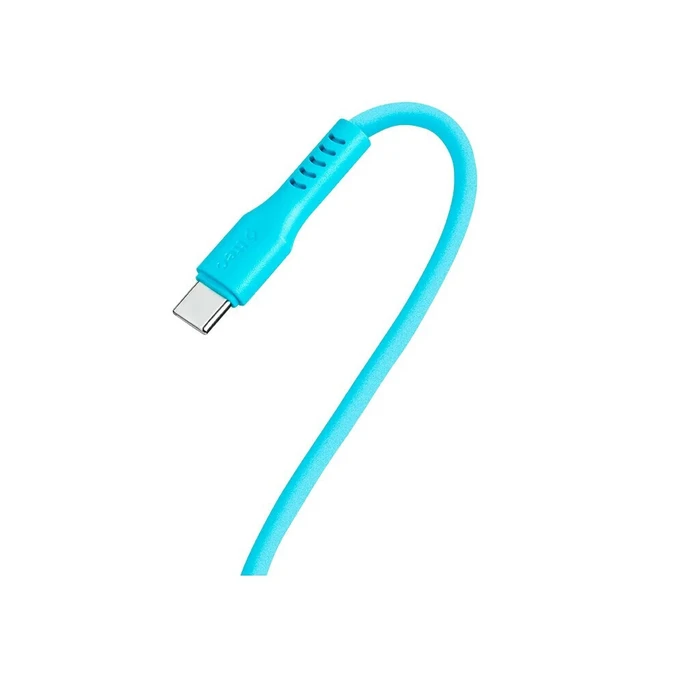 TTEC Type-C to Type-C 60W Fast Charge Cable Neon Blue 120cm