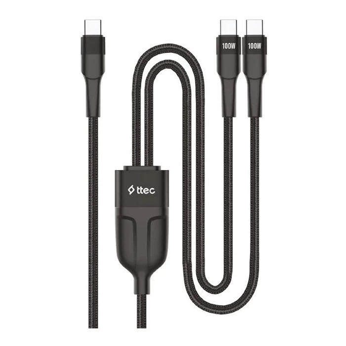 USB C Cable TTEC AlumiCable Duo 2 USB C 100W 150cm