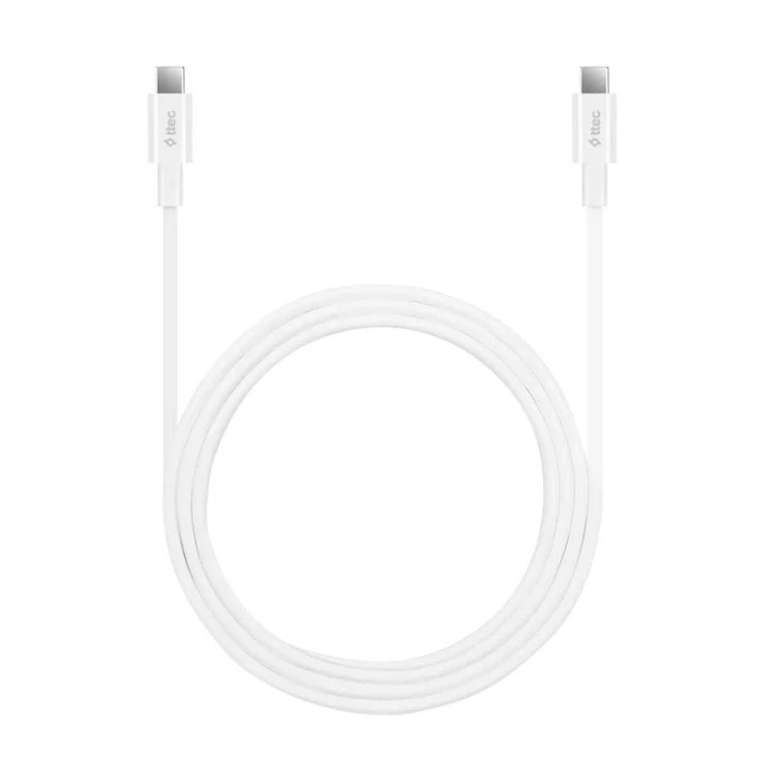 TTEC Type C to Type C 100W Fast Charge Cable White 150cm 2DK49B