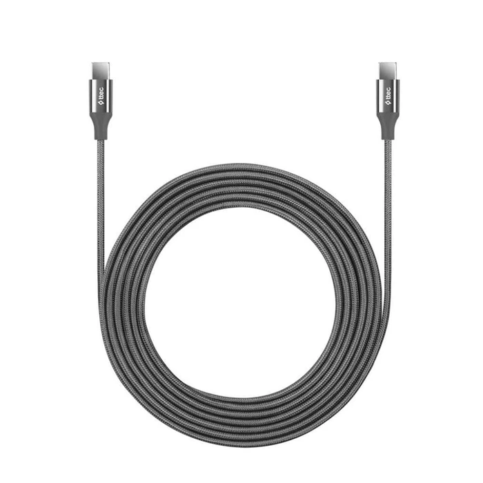 Default TTEC Type C to Type C 65W Fast Charge Cable Space Grey 200cm