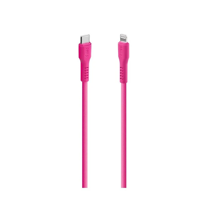 TTEC Καλώδιο USB C σε Lightning Neon Pink 120cm