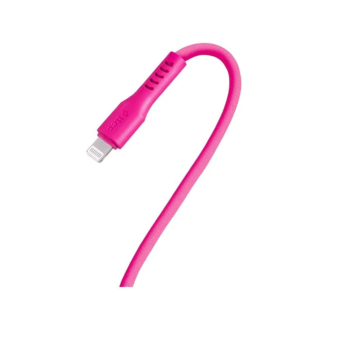 TTEC Καλώδιο USB C σε Lightning Neon Pink 120cm