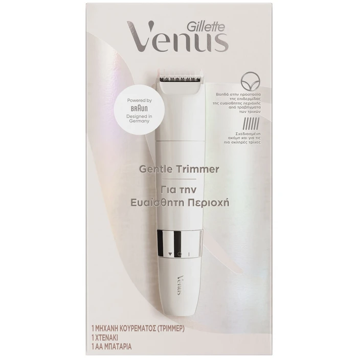 Venus Gentle Trimmer για την ευαίσθητη περιοχή (λευκό) - Braun