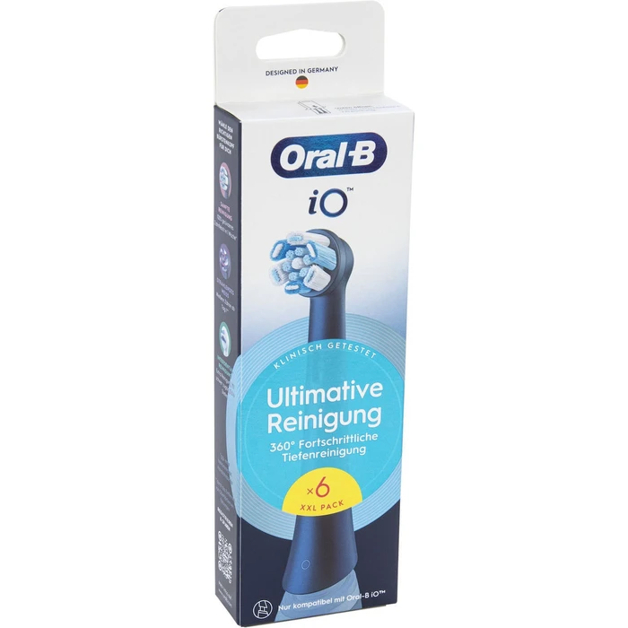 Αξεσουάρ για στοματική φροντίδα Oral-B iO Ultimate Clean ανταλλακτικές κεφαλές οδοντόβουρτσας Black 6 τεμ.