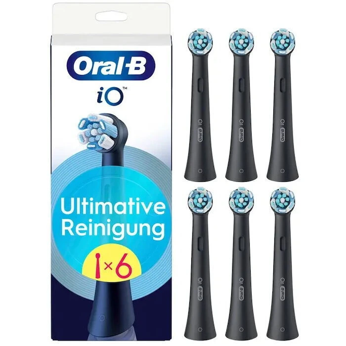 Αξεσουάρ για στοματική φροντίδα Oral-B iO Ultimate Clean ανταλλακτικές κεφαλές οδοντόβουρτσας Black 6 τεμ.
