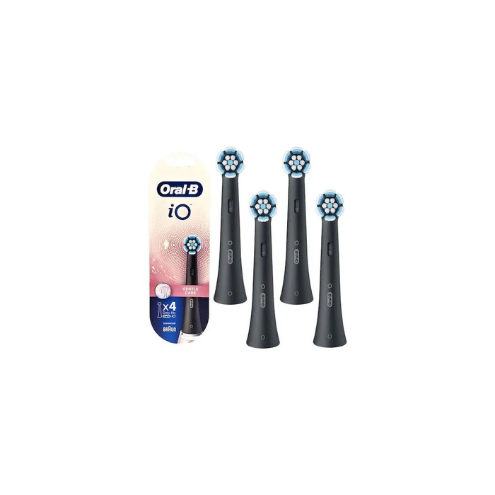 Oral-B iO Gentle Care Ανταλλακτικά κεφαλές Οδοντόβουρτσας Black 4τμχ