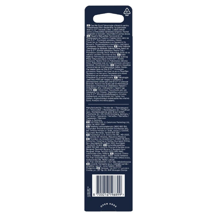 Oral-B iO Gentle Care Ανταλλακτικά κεφαλές Οδοντόβουρτσας Black 4τμχ