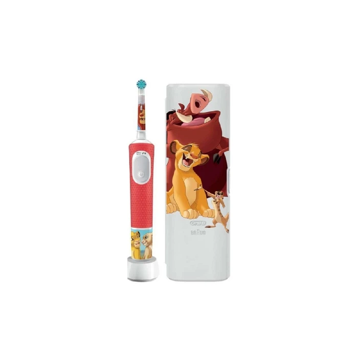 Oral-B Vitality Pro Παιδική Ηλεκτρική Οδοντόβουρτσα με Χρονόμετρο για 3+ Χρονών Lion King & Θήκη Ταξιδιού
