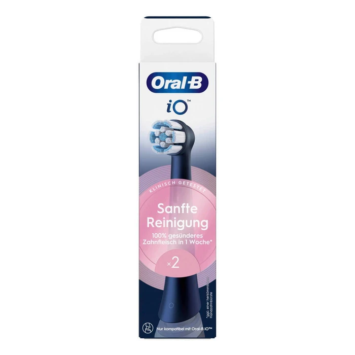 Αξεσουάρ για στοματική φροντίδα Oral-B iO Gentle Care ανταλλακτικές κεφαλές οδοντόβουρτσας 2 τεμ. μαύρες