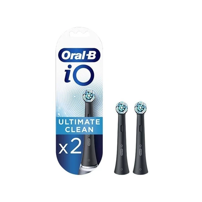 Oral‑B iO Ultimate Clean Ανταλλακτικές Κεφαλές Οδοντόβουρτσας 2τμχ Μαύρο