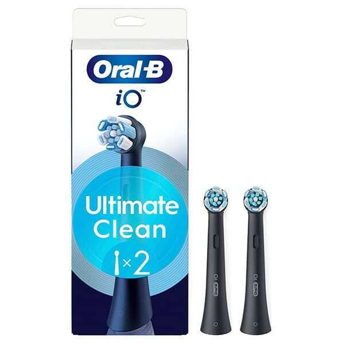 Oral‑B iO Ultimate Clean Ανταλλακτικές Κεφαλές Οδοντόβουρτσας 2τμχ Μαύρο