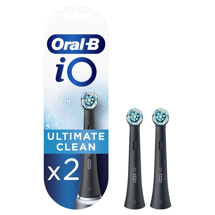 Oral‑B iO Ultimate Clean Ανταλλακτικές Κεφαλές Οδοντόβουρτσας 2τμχ Μαύρο