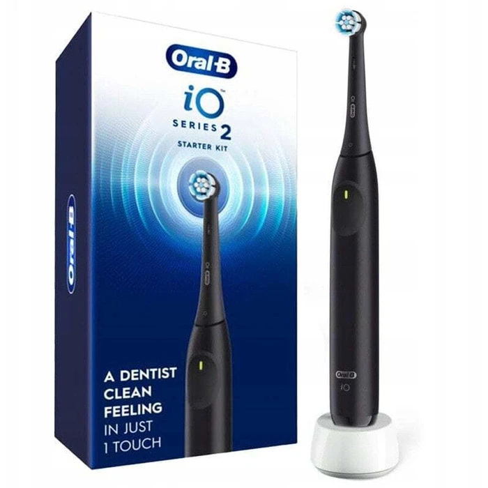 Oral-B IO 2 Ηλεκτρική Οδοντόβουρτσα Night Black • Αισθητήρας Πίεσης