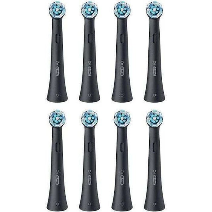 Oral-B iO Ultimate Clean Ανταλλακτικές Κεφαλές Οδοντόβουρτσας 8τμχ (Μαύρο)