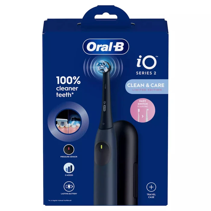 Oral-B iO 2 Ocean Blue Electric Toothbrush + Travel Case