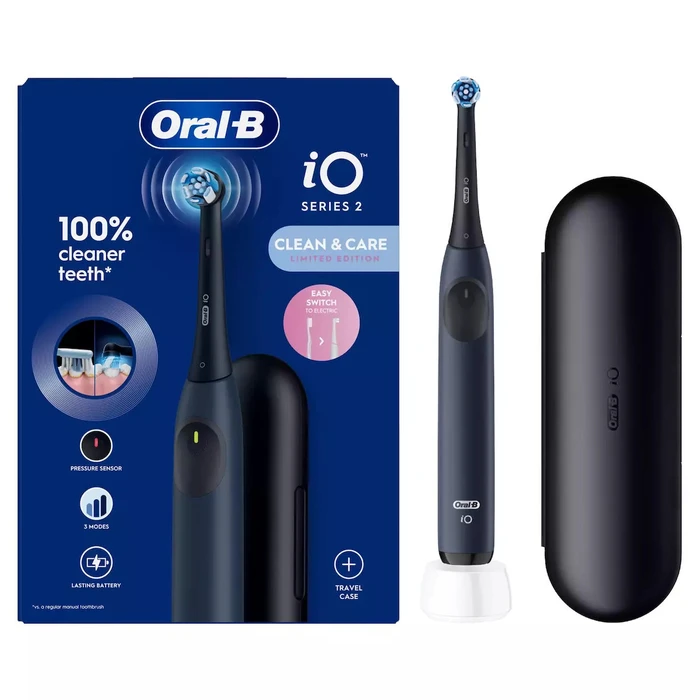 Oral-B iO 2 Ocean Blue Electric Toothbrush + Travel Case