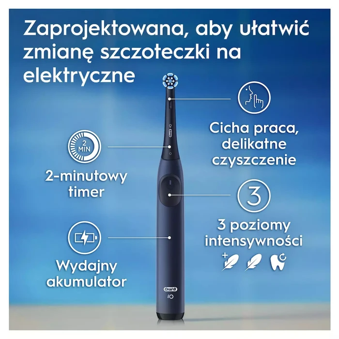 Oral-B iO 2 Ocean Blue Electric Toothbrush + Travel Case