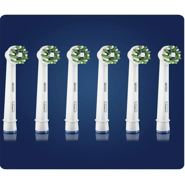 Oral-B Crossaction Electric Toothbrush Replacement Heads 6pcs White (80844548) (BRA80844548)