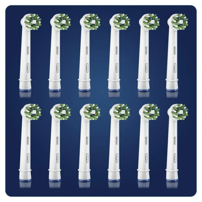 Oral-B CrossAction CleanMaximizer Electric Toothbrush Replacement Heads 12pcs White (80844547) (BRA80844547)