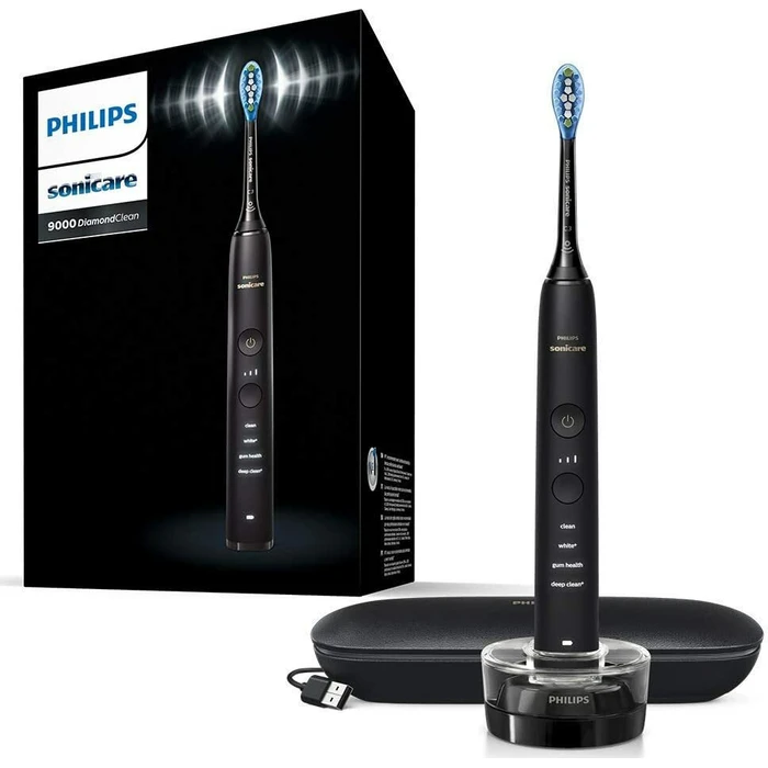 Philips Sonicare DiamondClean 9000 Electric Toothbrush (Black)