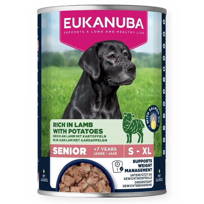 Eukanuba Υγρή Τροφή για Ηλικιωμένους Σκύλους με Αρνί και Πατάτες χωρίς Σιτηρά 400gr