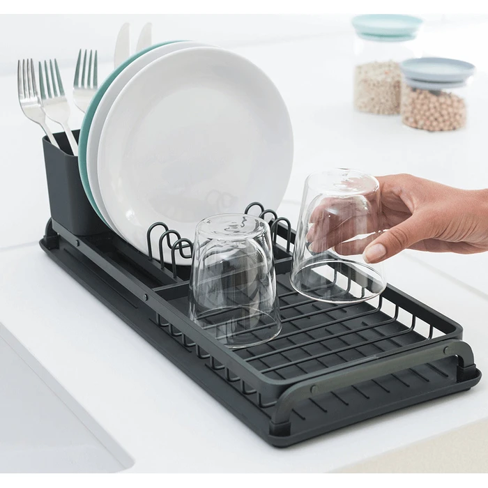 Brabantia Στεγνωτήρας Πιάτων Compact Dark Grey