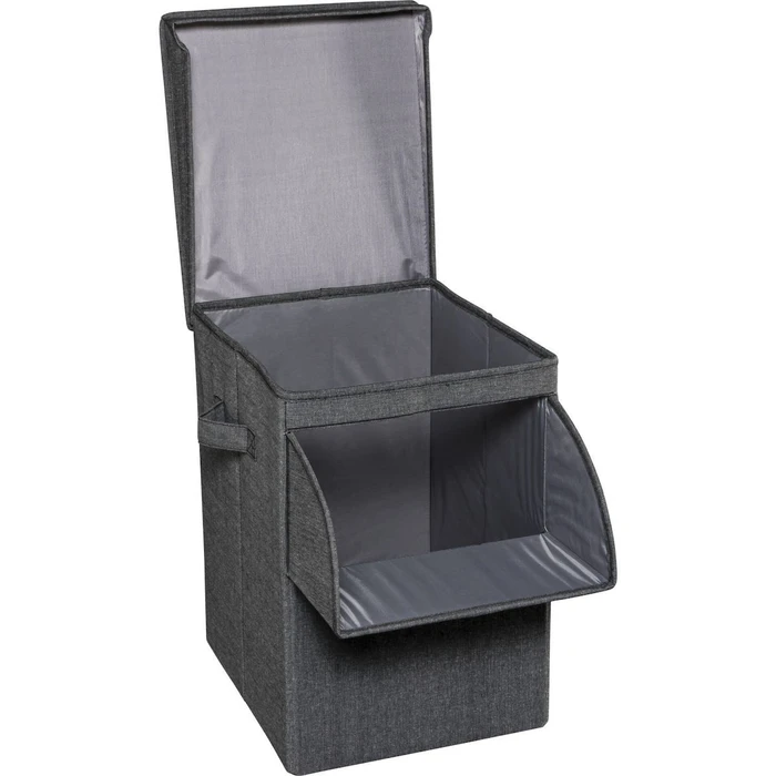 Αξεσουάρ για πλύσιμο, στέγνωμα & σιδέρωμα Brabantia Πτυσσόμενο/Στοιβαζόμενο Καλάθι Απλύτων 35L Pepper Black