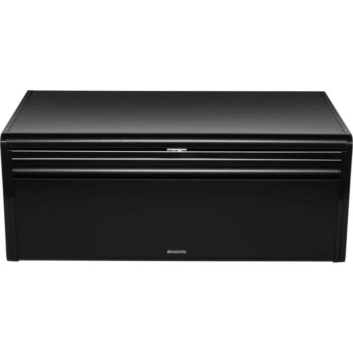Δοχείο ψωμιού Brabantia Klappbrotkasten Front eckig μαύρο ματ με ανακλινόμενη πρόσοψη