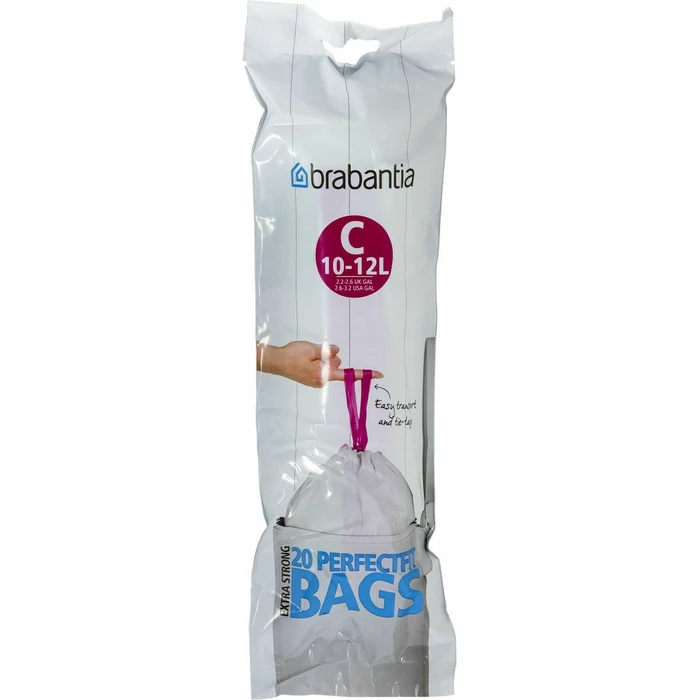Brabantia Σακούλες απορριμμάτων PerfectFit Bin Liner Type C 10-12 L, 20 Bags