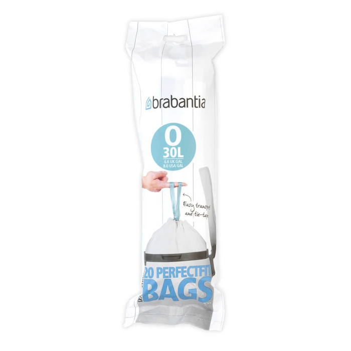 Μπασκετιέρα Brabantia PerfectFit Bin Liner Type O, 30 L, 20 Bags