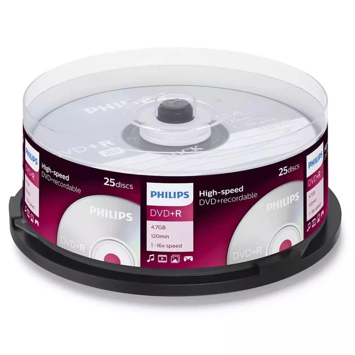 Philips DVD+R 12cm 4,7GB 16x SP x25