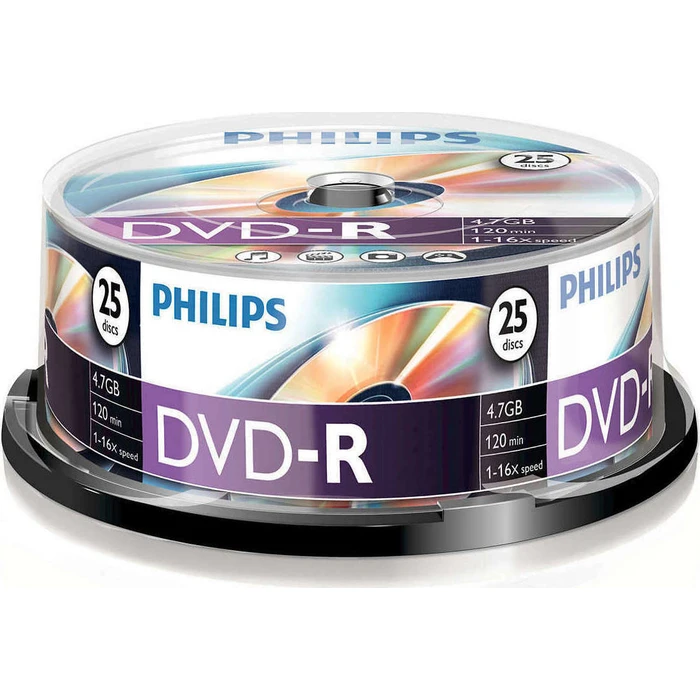 DVD-R Philips 4,7GB 16x IW SP 1x25