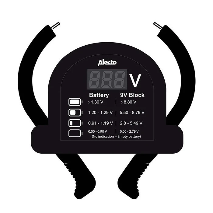 Battery Tester Alecto BTT2 Universal Digital Battery Tester