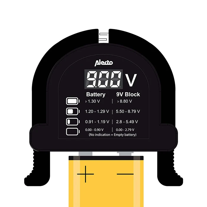 Battery Tester Alecto BTT2 Universal Digital Battery Tester
