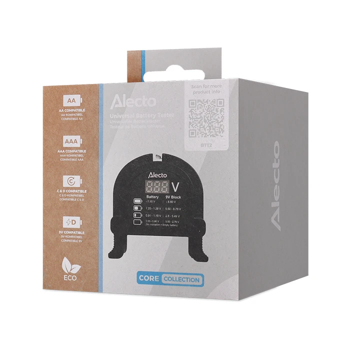 Battery Tester Alecto BTT2 Universal Digital Battery Tester