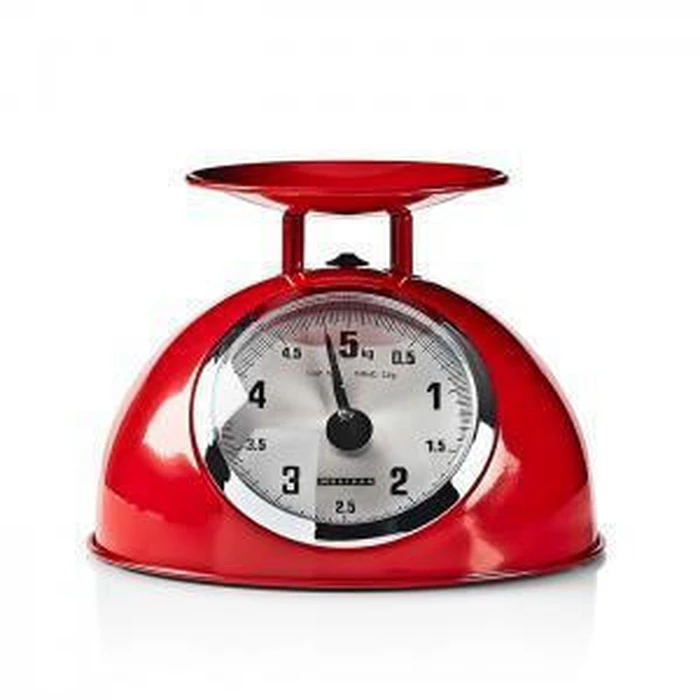 Kitchen Scales Melissa Analog Kitchen Scale Retro Red Metal