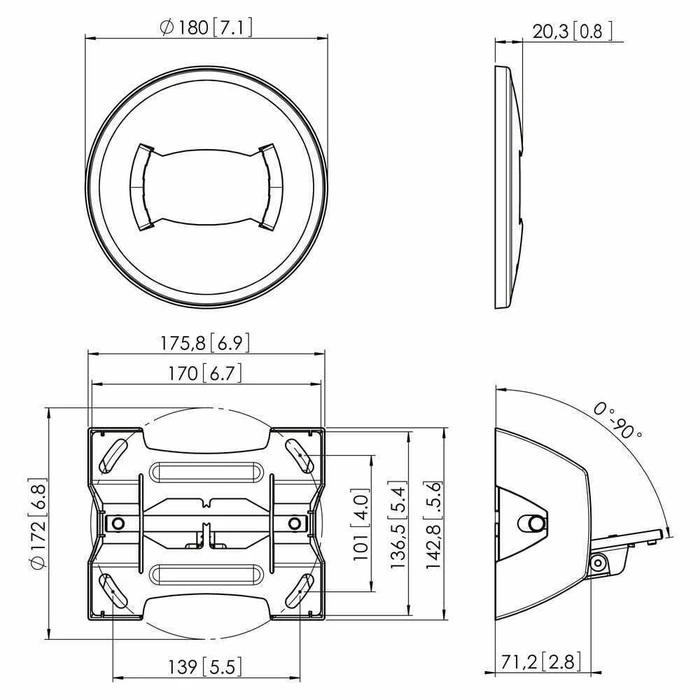 Vogel's PUC 1070 Βάση Τηλεόρασης Οροφής