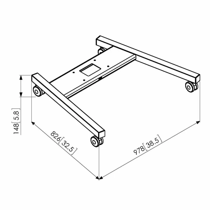 Vogel's PFT 8520 Trolley Frame Large - VESA Adapter - Black