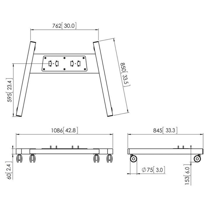 Vogel's PFT 8530 Βάση Τηλεόρασης Δαπέδου έως 160kg