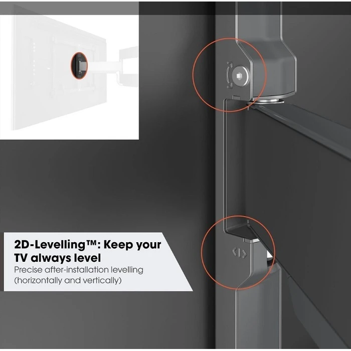 Vogel's ELITE TVM 5445 Wall Mount (Black) - Swiveling, up to 65"