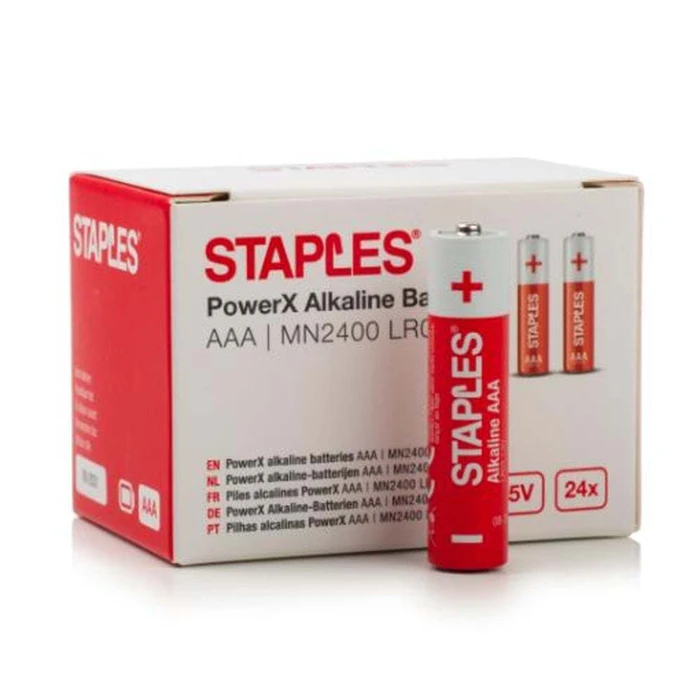 Staples PowerX Μπαταρίες Micro AAA 24τμχ